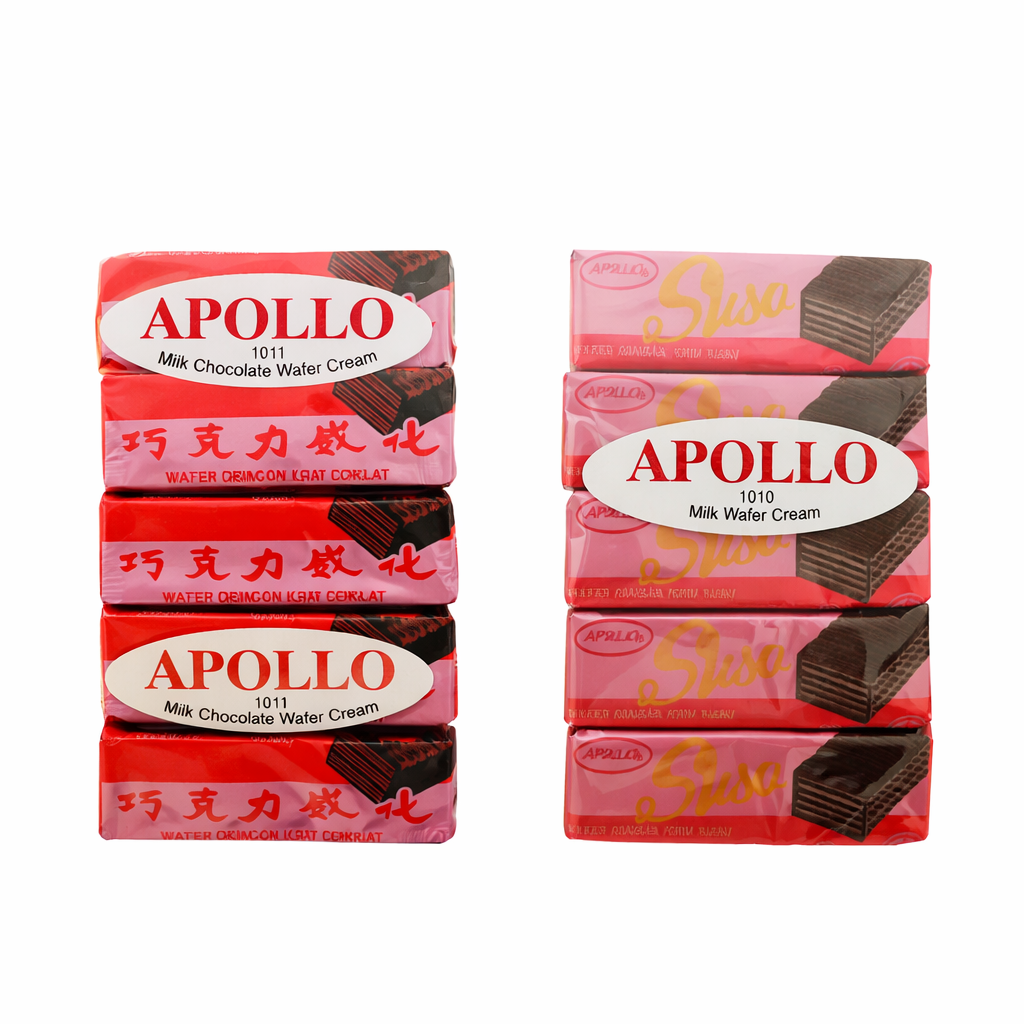 APOLLO MILK CHOCOLATE WAFER CREAM (12PCS×12G)