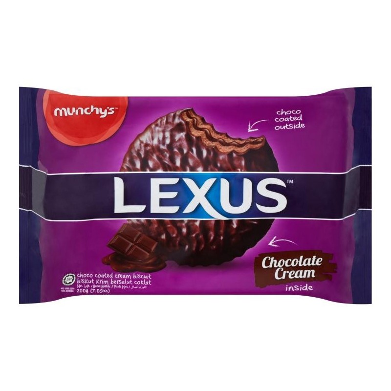 LEXUS CHOCO COATED CHOCOLATE BISCUITS 360G