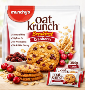 MUNCHYS OATKRUNCH BREAKFAST CRANBERRY 384G