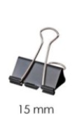 Binder Clip 15mm (DL0006)