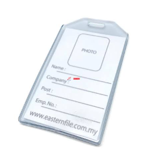 NAME BADGE HOLDER ( POTRAIT ) EAST FILE 2828 -57MM X 90MM ( VERTICAL )