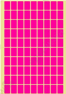 SELF ADHESIVE LABEL 13MM x 19MM PINK PER PACK