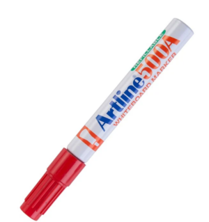 ARTLINE 500A WHITE BOARD MARKER - RED