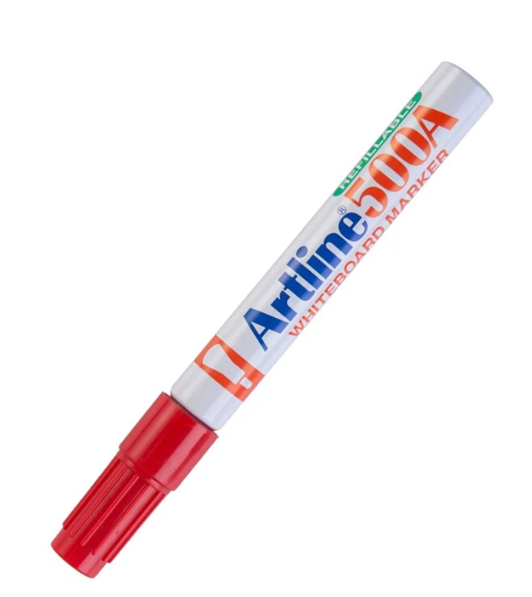 ARTLINE 500A WHITE BOARD MARKER - RED
