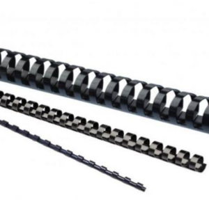 COMB BINDING 8MM BLACK 25-40'S 100'S/BX