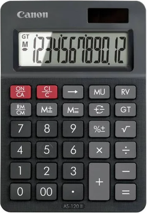 CANON CALCULATOR AS120-II - ( 12 DIGITS )