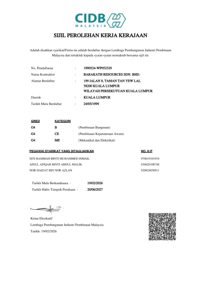 2. UPDATED CIDB SPKK-1